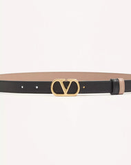 VLogo Signature Reversible Shiny Calfskin Belt - 20Mm / 1.2 In.