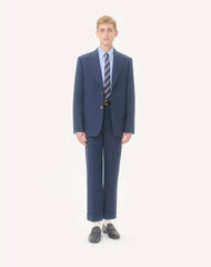 Single-Breasted Wool Gabardine Jacket