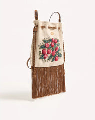 Valentino Garavani NellcÃ´te Alice Embroidered Bag With Fringes