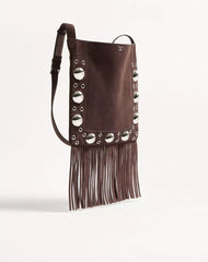 Valentino Garavani NellcÃ´te Suede Shoulder Bag With Fringes