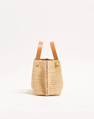 Valentino Garavani Small Raffia Shopping Bag