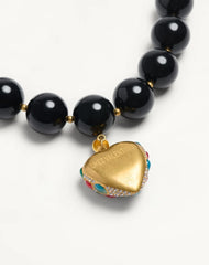 Valentino Coeur Royal Necklace In Metal, Resin, Enamel And SwarovskiÂ® Crystals