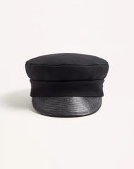 VLogo Signature Wool Cap With Leather Visor