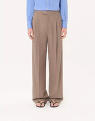 Valentino Cuffed Wool Trousers In NattÃ© Wool