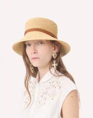 VLogo Signature Foldable Straw Bucket Hat