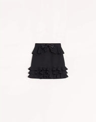 Crepe Couture Short Skirt