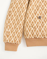 Valentino wool bomber jacket with all-over Toute La V motif