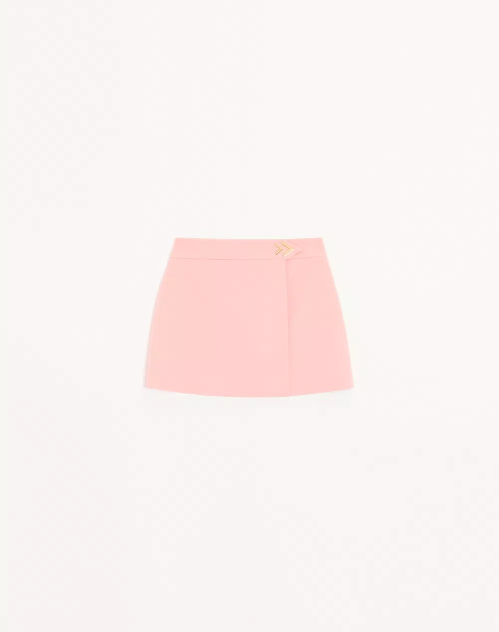 Mini Skirt In Wool Crepe
