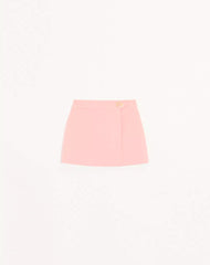 Mini Skirt In Wool Crepe