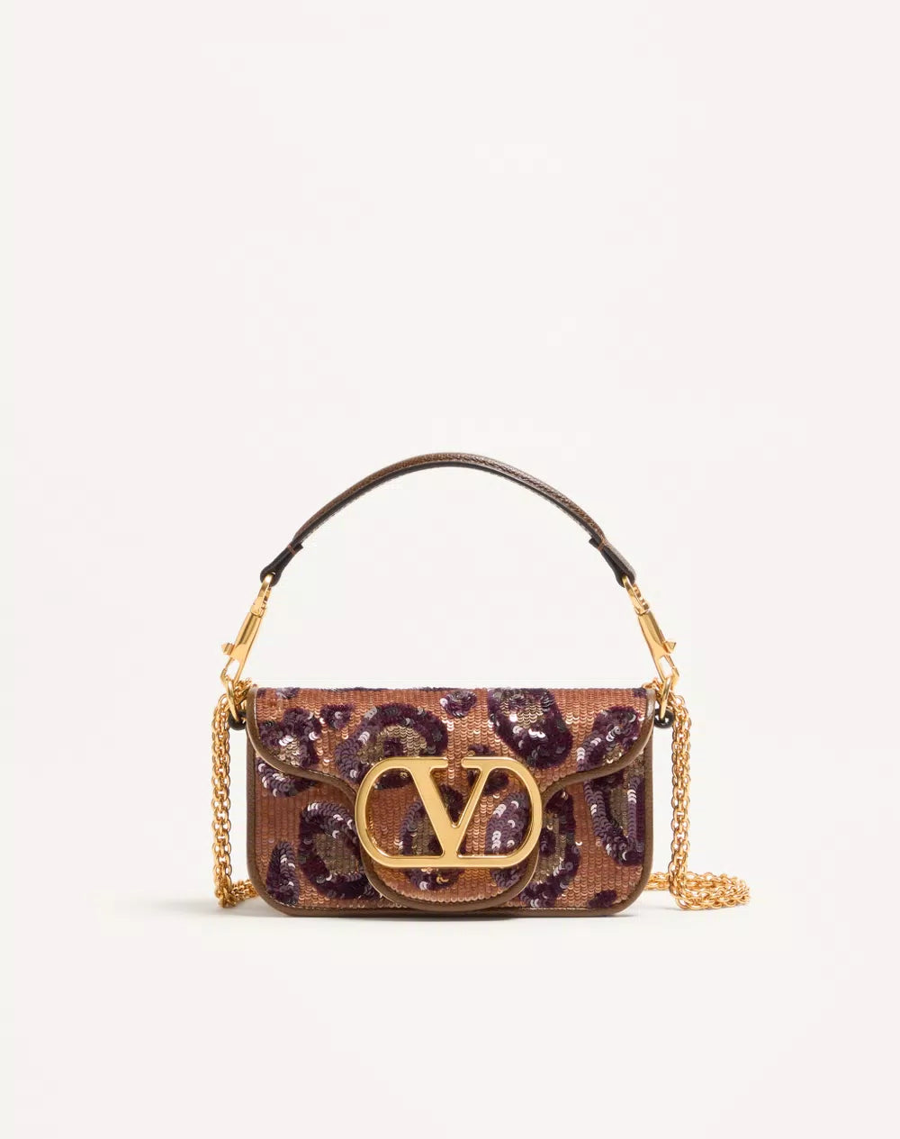 Valentino Garavani LocÃ² Small Embroidered Animalier Shoulder Bag