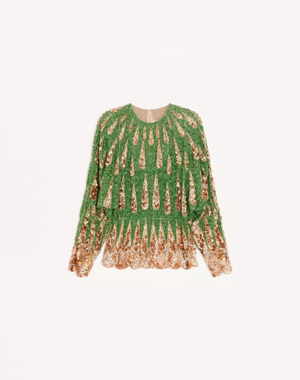 Embroidered Chiffon Top