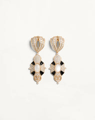 Pas Plus Earrings In Metal, Resin, Enamel And SwarovskiÂ® Crystals