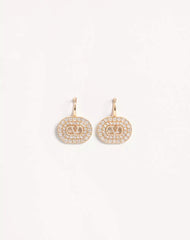 Vlogo Signature Earrings In Metal With SwarovskiÂ® Crystals