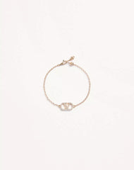 Vlogo Signature Bracelet In Metal And SwarovskiÂ® Crystals