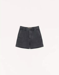 Valentino Cuffed Denim Bermuda Shorts With Vgold