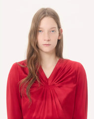 Crepe Satin Gown