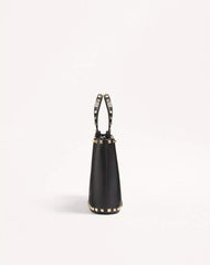 Valentino Garavani Rockstud Small Shopping Bag In Grainy Calfskin