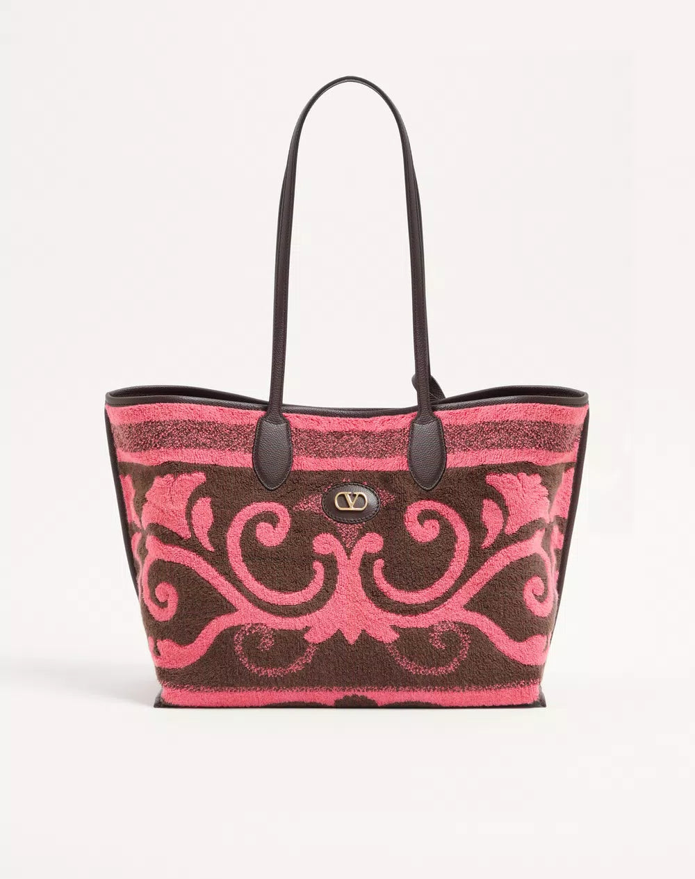 Valentino Garavani Medium Shopping Bag In Terry Cloth