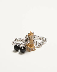 Chez Valentino Bracelet In Metal, Enamel And SwarovskiÂ® Crystals