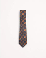 Valentie Silk And Jacquard Tie With Design