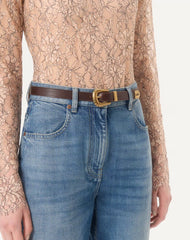 VLogo Signature Calfskin Belt 20 Mm