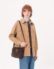 Valentino Cotton Gabardine Shirt Jacket With VLogo