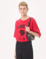 Valentino Cotton T-Shirt With Panther Print