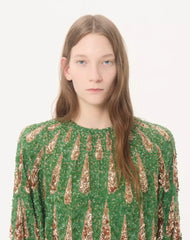 Embroidered Chiffon Top