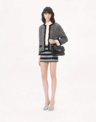 Mini Skirt In Maxi Stripe Tweed