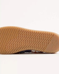 Cosmatesque Leather Trainer With Sequins And Floral Embroidery
