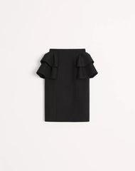 Crepe Couture Midi Skirt