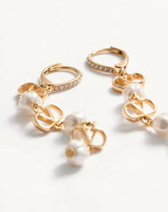 Vlogo Signature Earrings In Metal, Glass Beads And SwarovskiÂ® Crystals