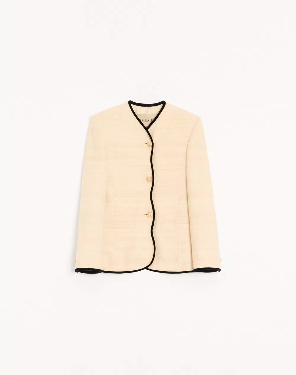 Jacket In Silk Linen Canvas