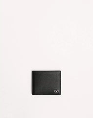 Valentino Garavani VLogo Signature Grainy Calfskin Wallet