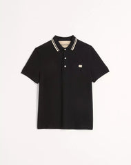 Cotton PiquÃ© Polo Shirt With VLogo Patch