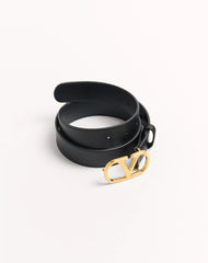 VLogo Signature Belt In Shiny Calfskin 30 Mm