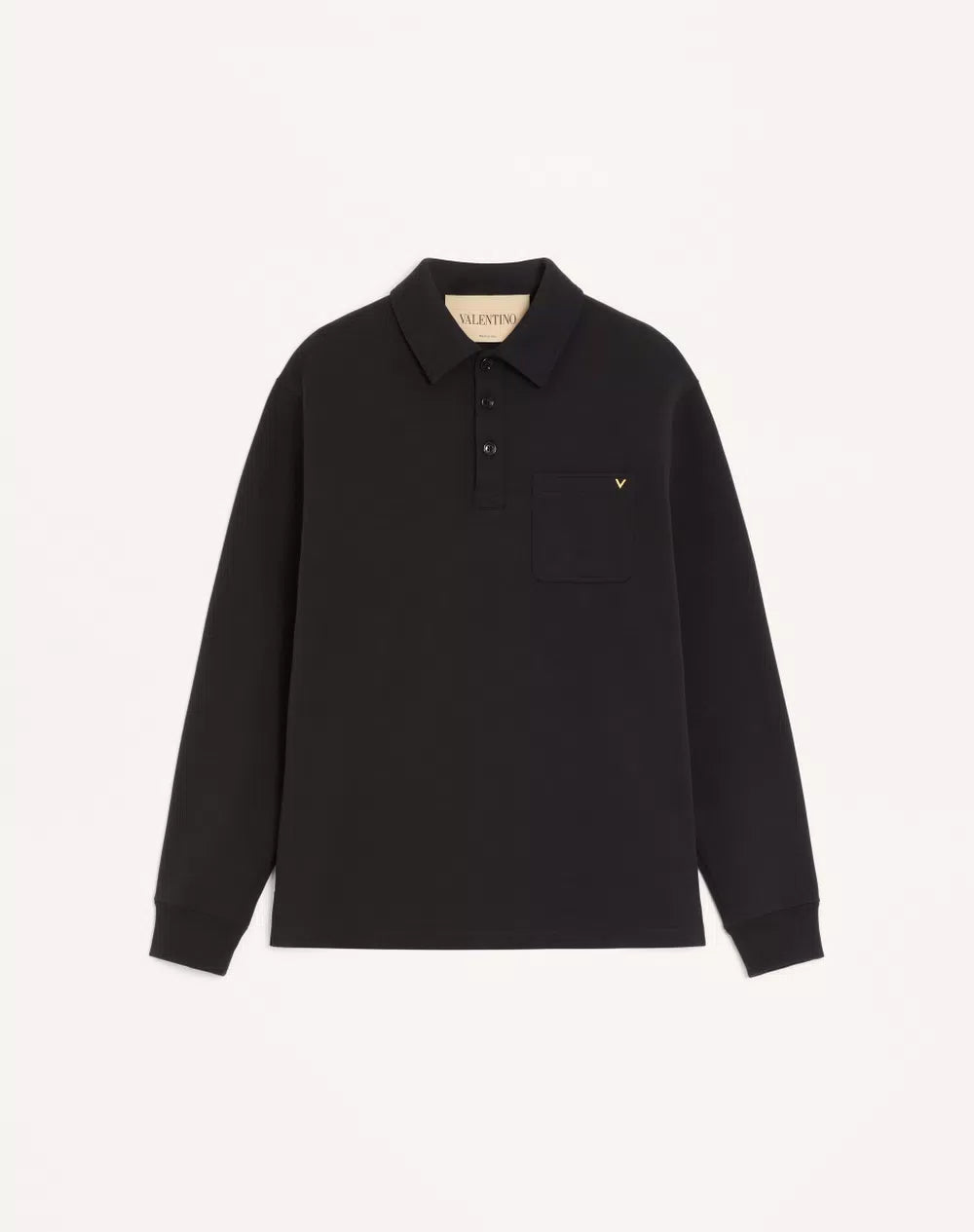 Valentino Cotton Polo Shirt With Vgold