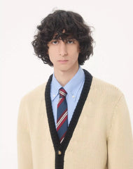 Valentie Striped Silk Tie