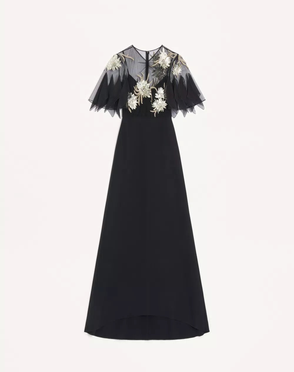 Embroidered Cady Couture Gown