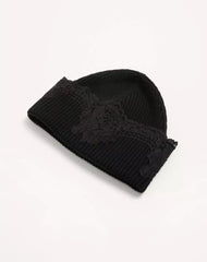 VLogo Signature Cashmere And Lace Beanie