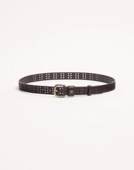 Mini VLogo Signature Belt In Perforated Leather