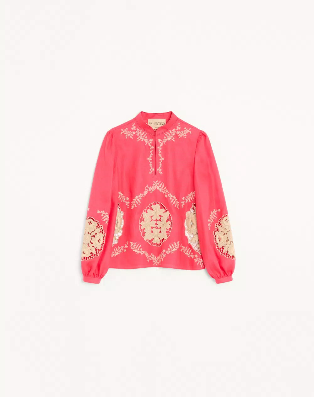 Embroidered Couture Linen Top