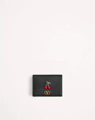 Cherryfic Wallet In Grainy Calfskin