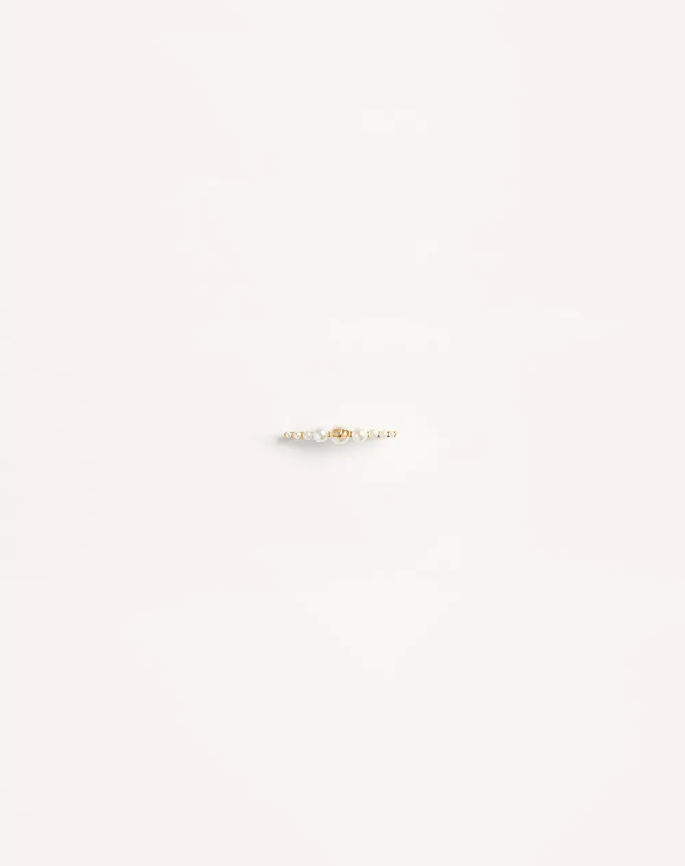 VLogo Signature Metal And Pearl Tie Clip