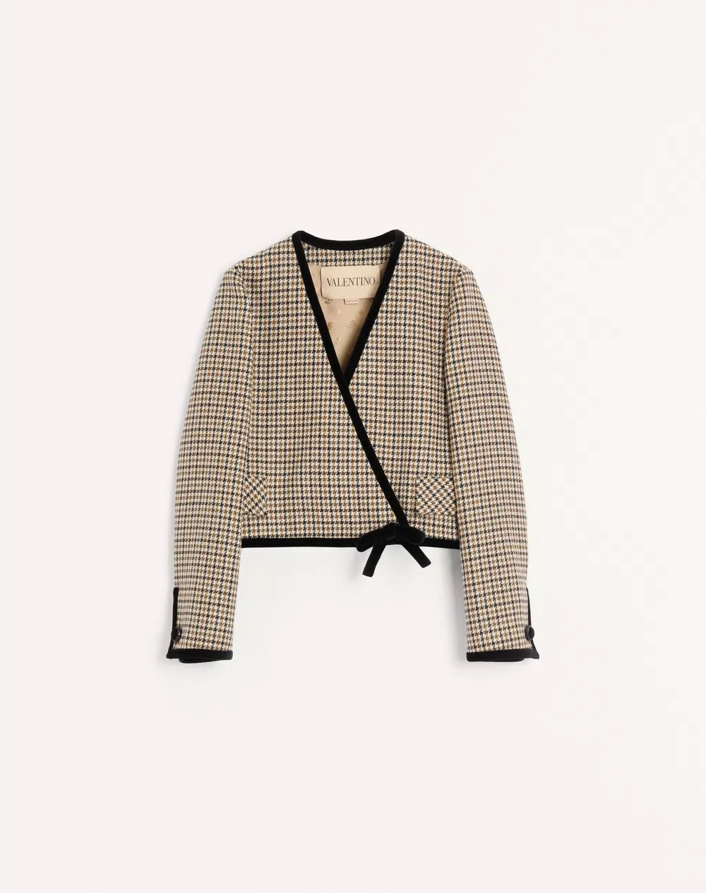 Short Houndstooth Jacket
