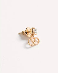 Vlogo Signature Earrings In Metal And SwarovskiÂ® Crystals