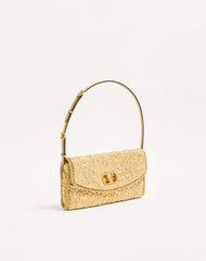 Valentino Garavani Devain Small Shoulder Bag In CloquÃ© Jacquard Fabric.