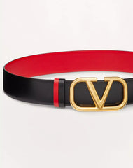 Reversible VLogo Signature Belt In Glossy Calfskin 40 Mm