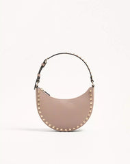 Mini Rockstud Hobo Bag In Grainy Calfskin