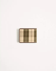 VLogo Signature Wallet In Checked Fabric